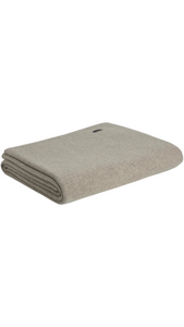 Bemboka Fine Rib Merino Wool Blanket Luxury Interiors Amara Home in Wheat