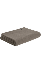 Bemboka Fine Rib Merino Wool Blanket Luxury Interiors Amara Home in Mocha