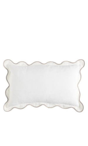 CUSHION Linen Scallop