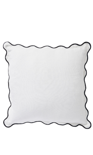 CUSHION Linen Scallop