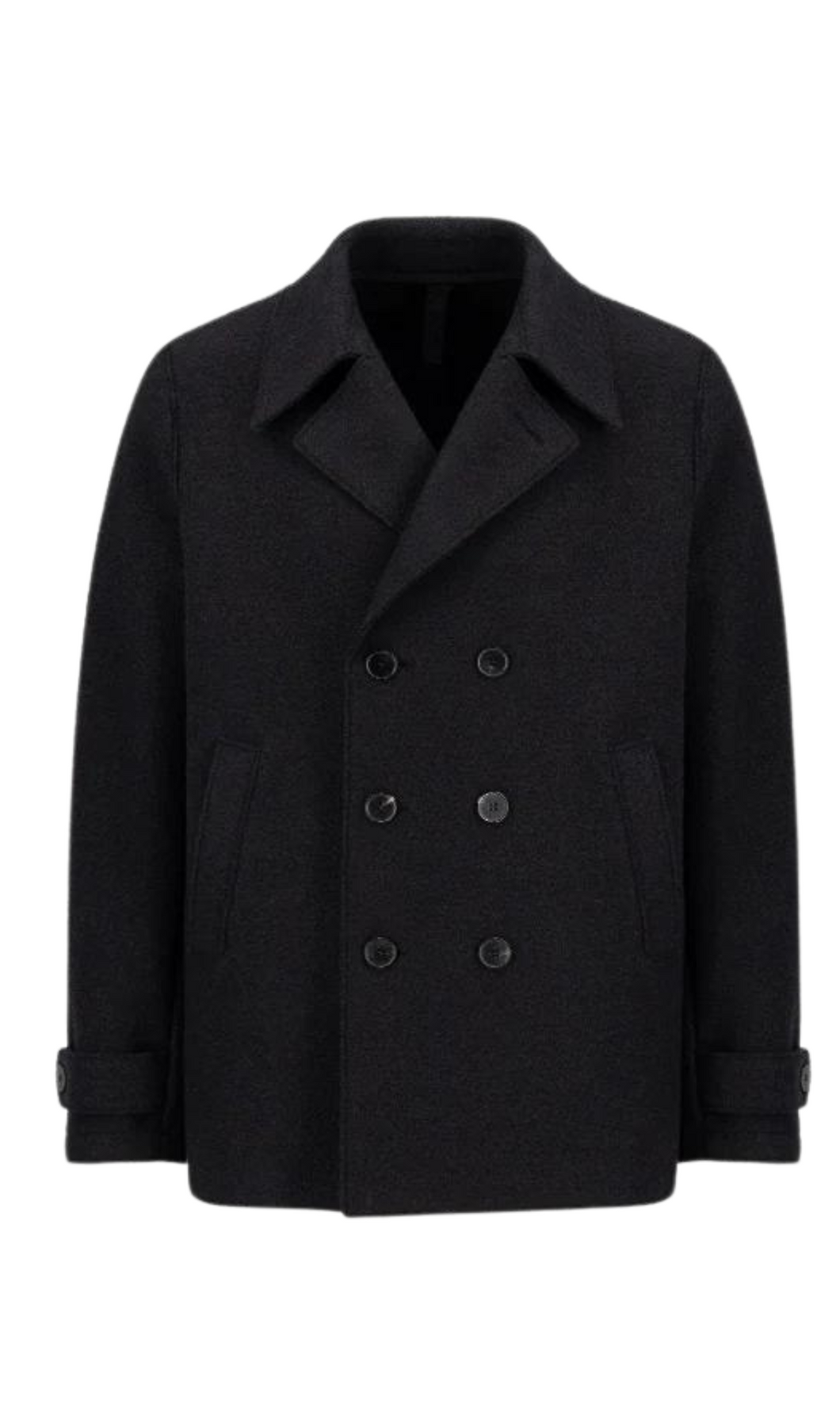 HARRIS WHARF LONDON Peacoat Boiled Wool