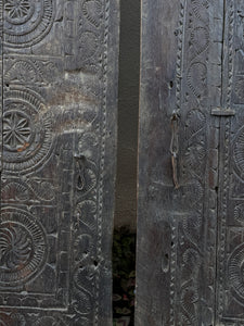 Teak Indian Hand-Carved Doors