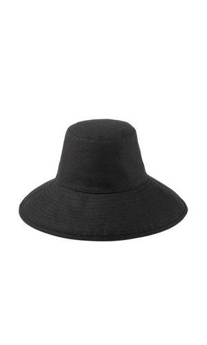 LACK OF COLOR Holiday Bucket hat in black canvas at Amara Home