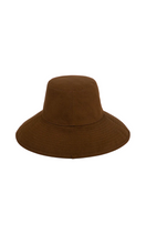 Load image into Gallery viewer, LACK OF COLOR Holiday Bucket hat in brown canvas at Amara Home
