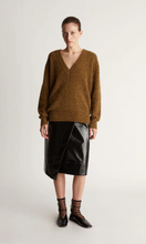 Load image into Gallery viewer, LEE MATHEWS Sawyer Longline V Neck Sweater
