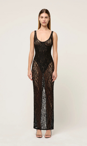 MICHAEL LO SORDO Halle Lace Midi Dress