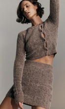 Load image into Gallery viewer, NAGNATA Cable Knit Wool Skirt
