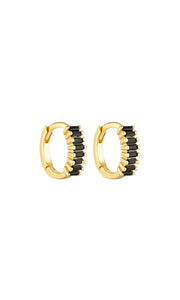 PORTER-Gemini-Huggies-Gold-Onyx-Earrings-Jewellery-Amara-Home