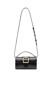 RYLAN | 10.1 Black Mini Satchel with Flat Handle