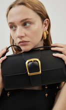 Load image into Gallery viewer, RYLAN | 11.1 Black Small Satchel with Flat Handle
