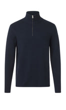 Load image into Gallery viewer, SAMSOE-SAMSOE-Gunan-Turtle-Neck-Zip-Jumper-10490-Sky-Captain-Men&#39;s-Fashion-Clothing-Amara-Home
