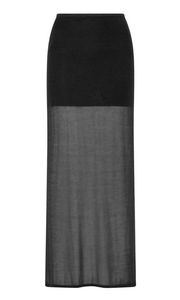 ST. AGNI Sheer Column Skirt