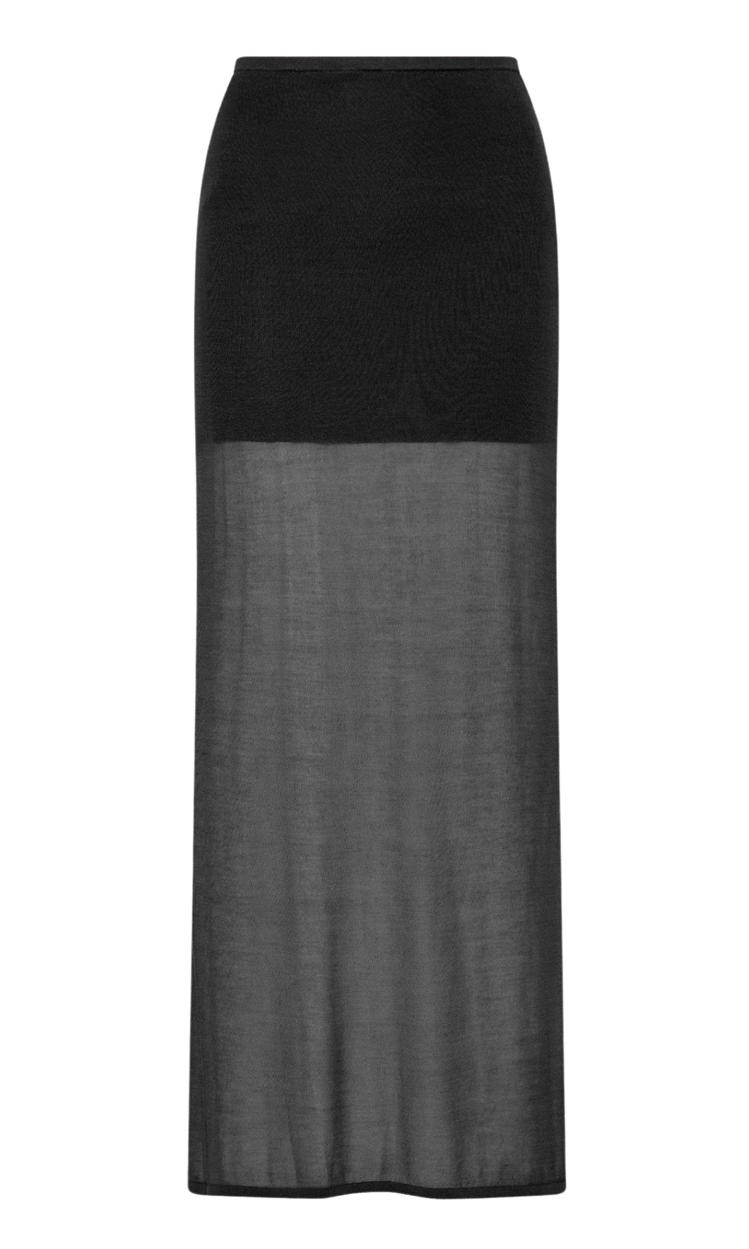 ST. AGNI Sheer Column Skirt