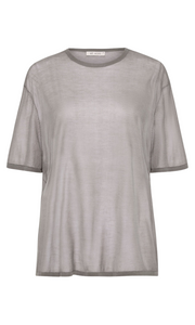 ST. AGNI Sheer Oversized Tee