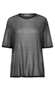 ST. AGNI Sheer Oversized Tee