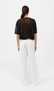 ST. AGNI Sheer Oversized Tee