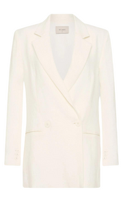 ST. AGNI Linen Split Sleeve Blazer