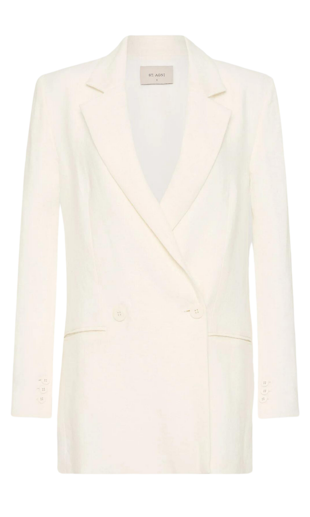 ST. AGNI Linen Split Sleeve Blazer