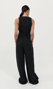 ST. AGNI Tailored Linen Pants