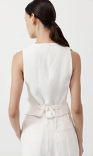 Load image into Gallery viewer, ST. AGNI Tailored Linen Vest
