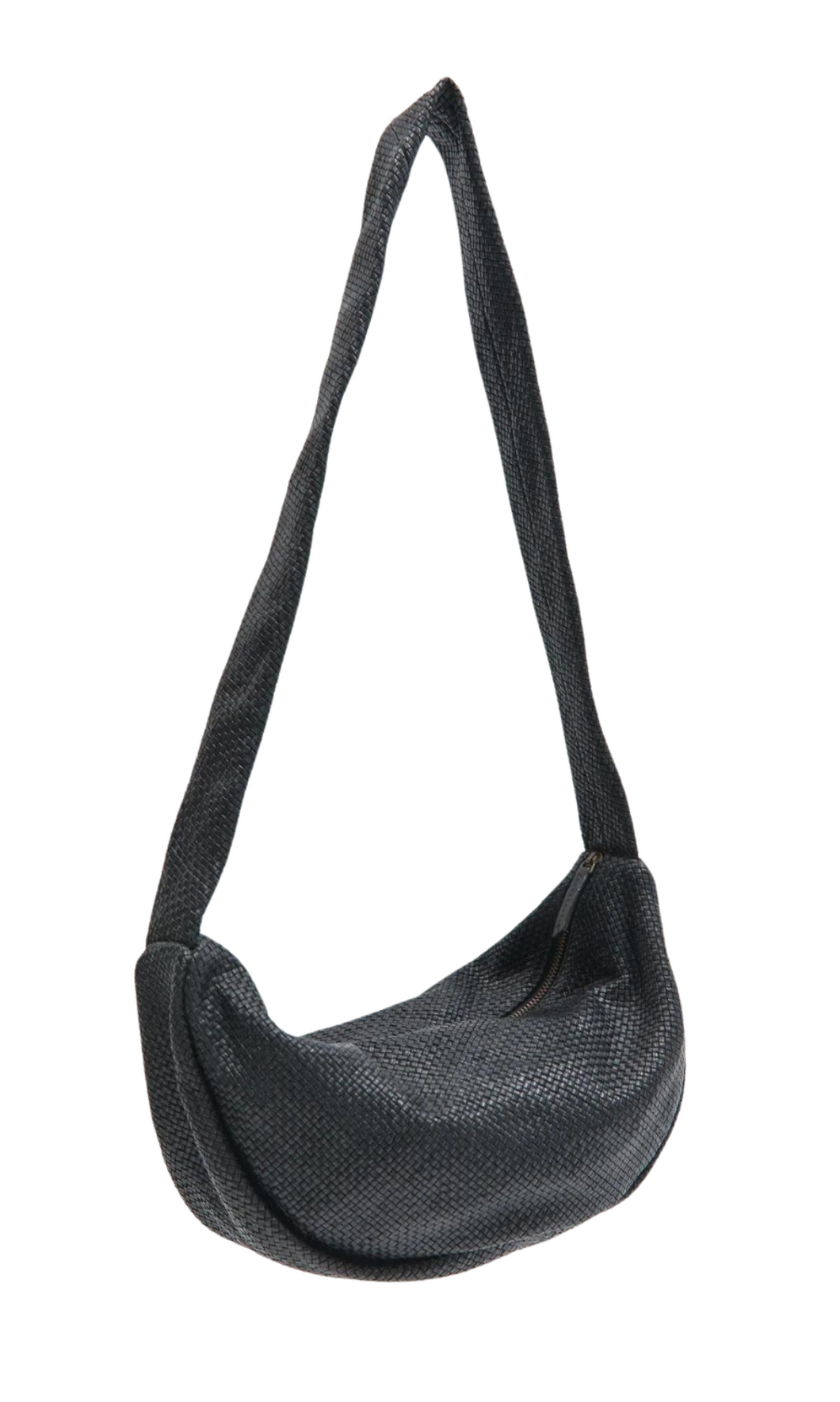 ST. AGNI Woven Crescent Bag