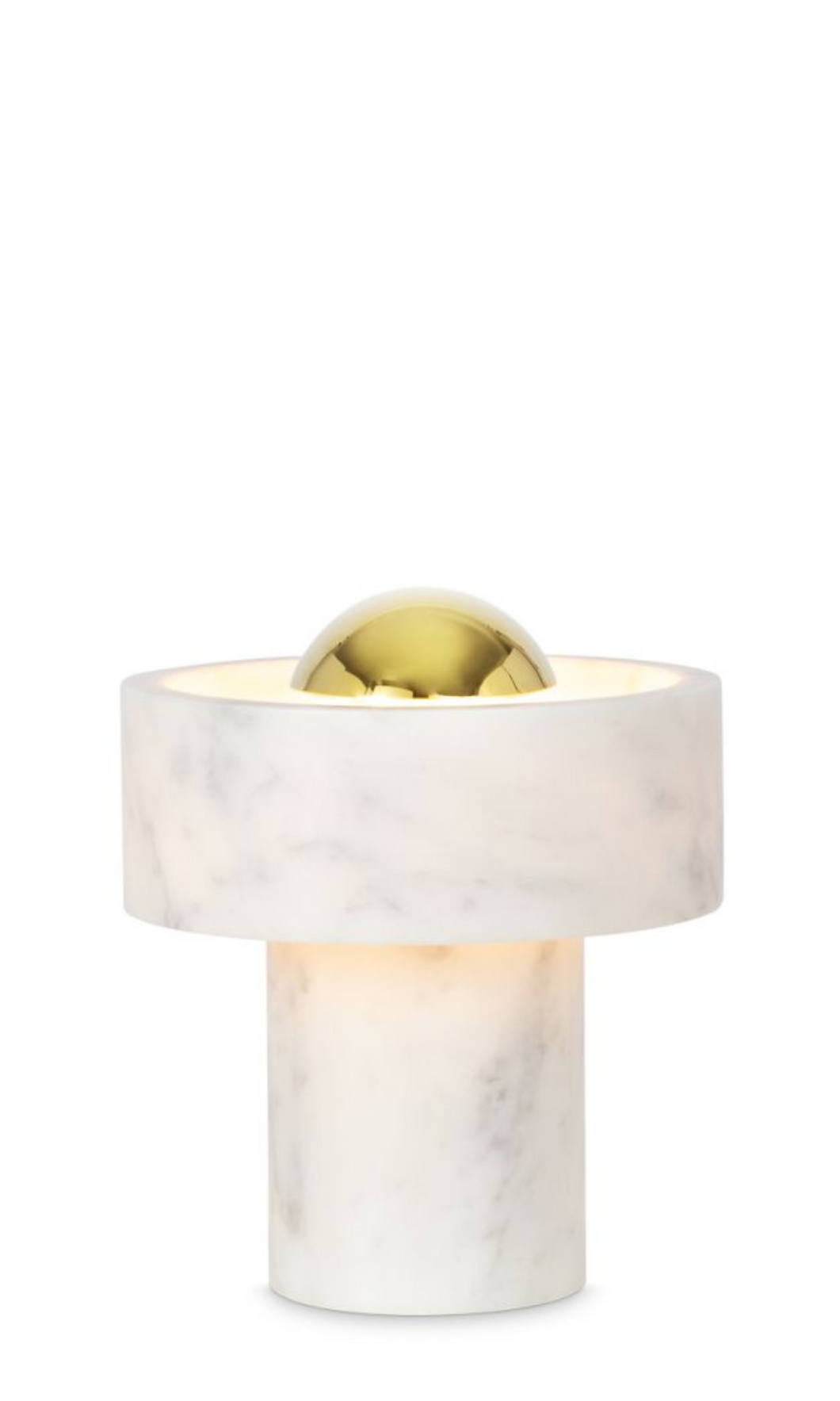 TOM DIXON Stone Portable Gold LED