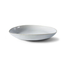 Load image into Gallery viewer, Wonki Ware unique ceramic pie dish with white textured glaze, handmade in South Africa, available at Amara Home.
