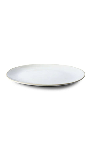 Wonki Ware unique ceramic Cheese Plate with white textured glaze, handmade in South Africa, available at Amara Home.