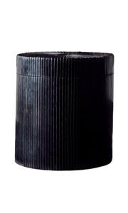 Round Black Horn Box