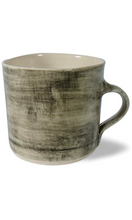 Load image into Gallery viewer, Wonki Ware unique ceramic Straight Mug with black wash glaze, handmade in South Africa, available at Amara Home.
